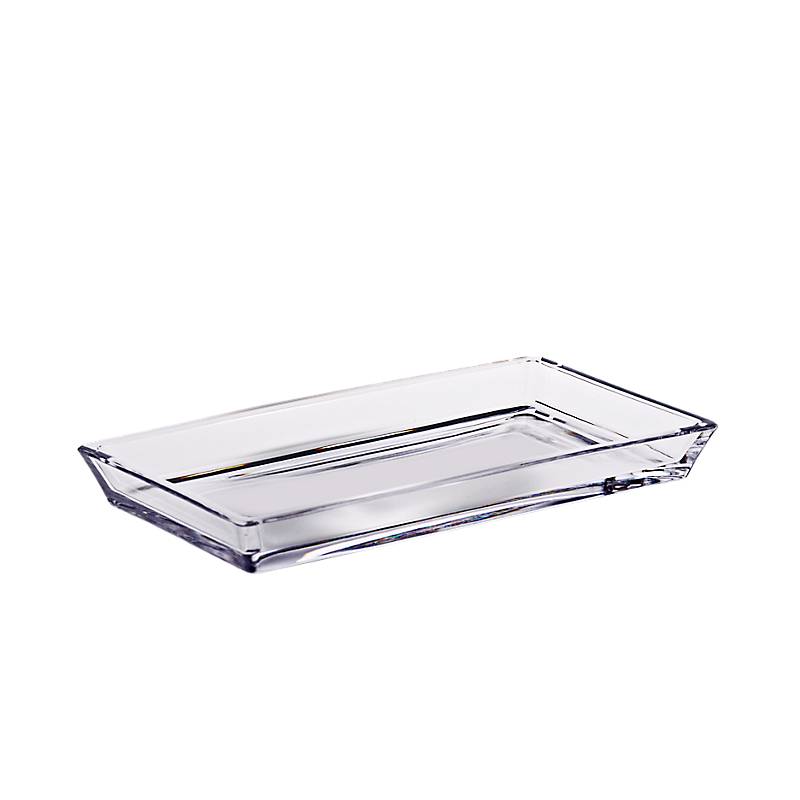 Loft Butter Plate 19x10cm Serving Plate Crystal Glass Clear Square