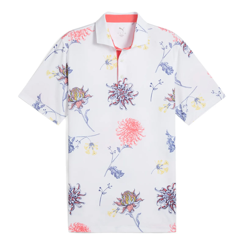 Puma Golf MATTR Dahlia Herren Polo Weiss M