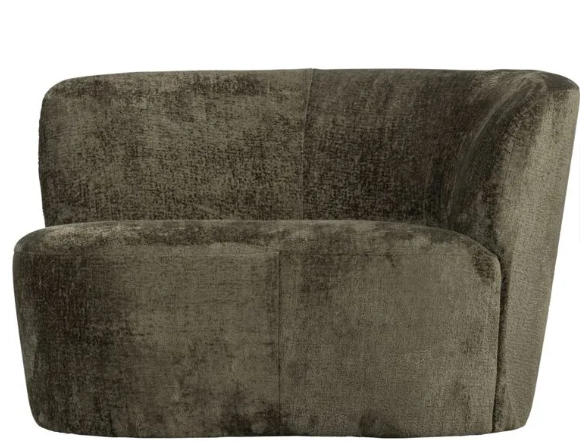 Design Sessel „Stone“ mit Rundung rechts, Grün