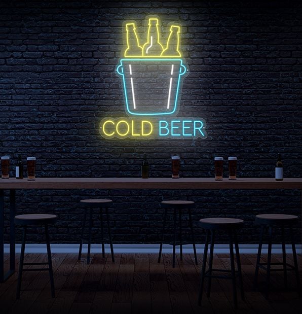 Kaltbier LED Neonzeichen