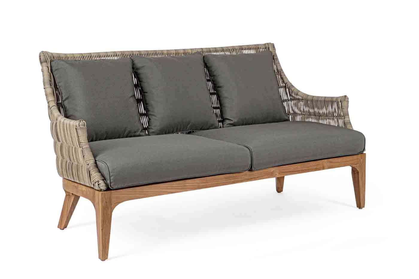 2,5-Sitzer Sofa Keilani mit Teakholzgestell