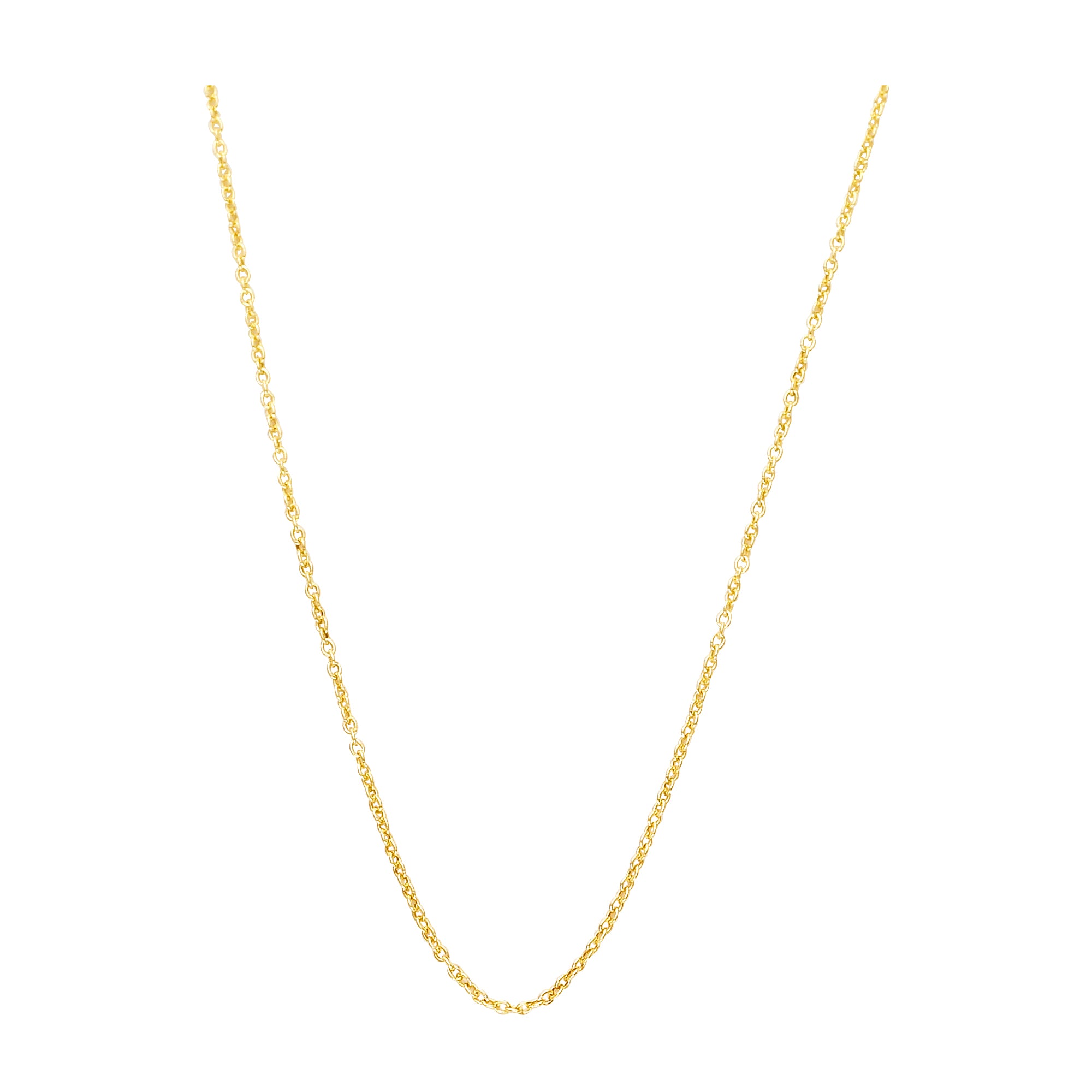 10k/14k Solid Gold 0.85mm Rolo Kette