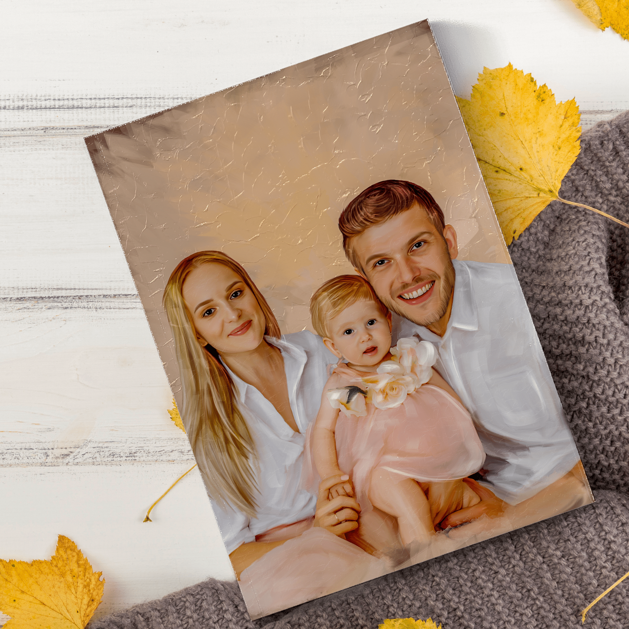 Benutzerdefinierte Familienölmalerei