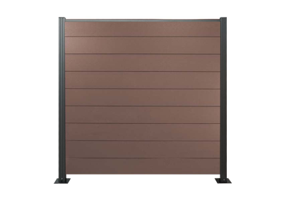 XXL Komplettset light WPC Zaun / Sichtschutz / Steckzaun