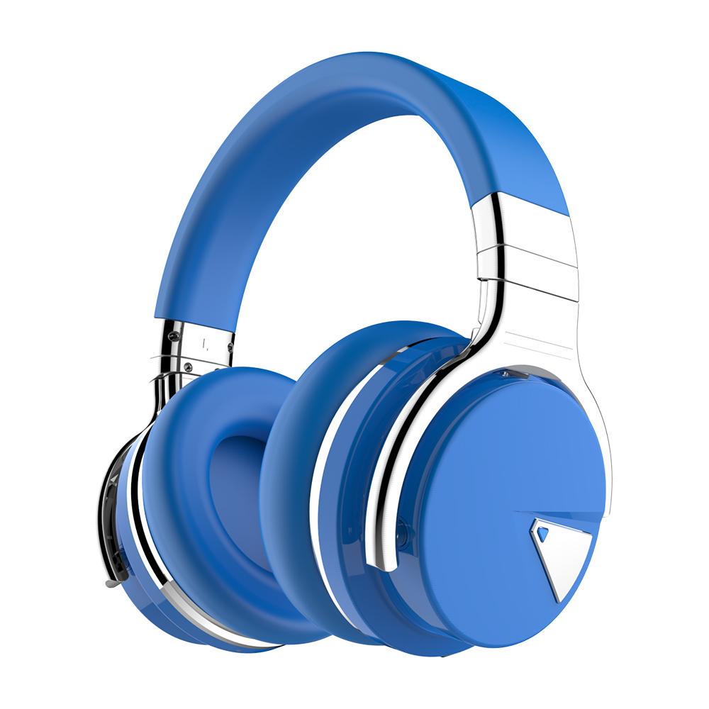 E7 Aktive Geräuschunterdrückungs Bluetooth Over-Ear Kopfhörer, Blau