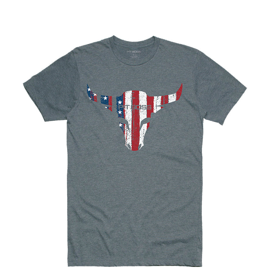 Herren Heather American Bull T-Shirt