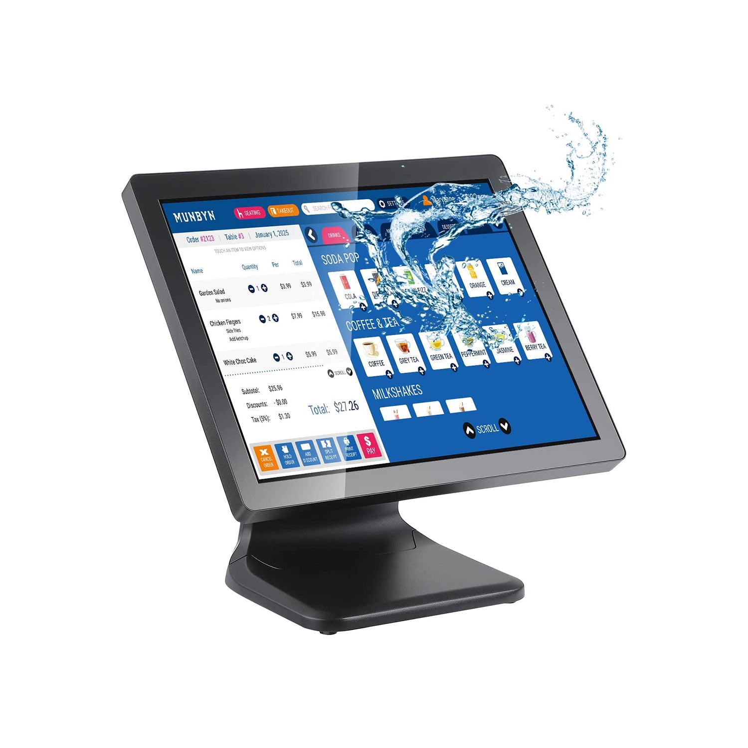 MUNBYN IPTS001 POS Touchscreen Monitor für den Einzelhandel