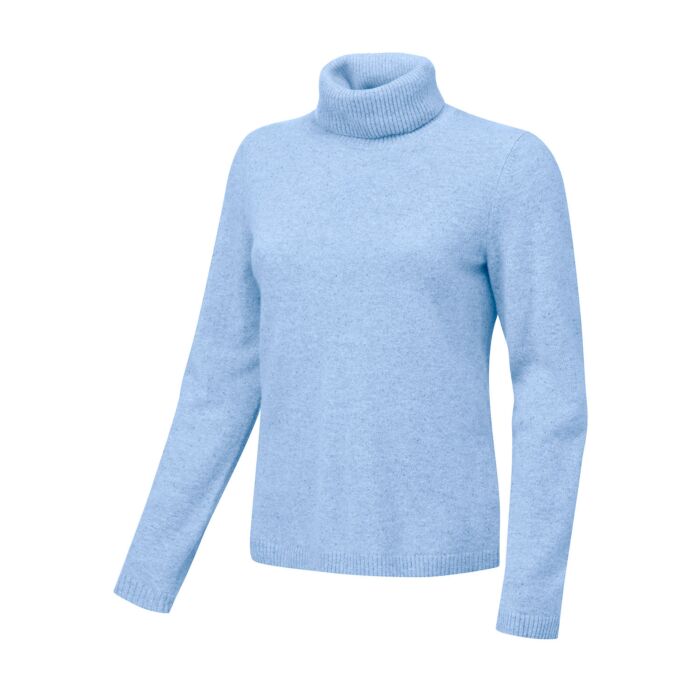Roll Neck Sweater for Women made of Cashmere GOTS