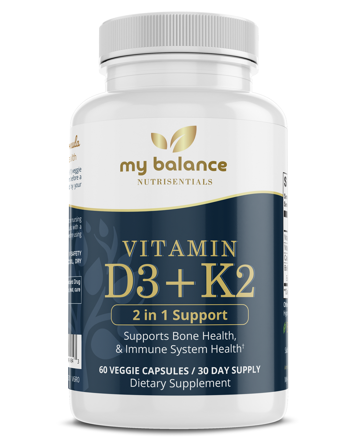 Vitamin D3 & K2 Supplement for Natural Immune Support