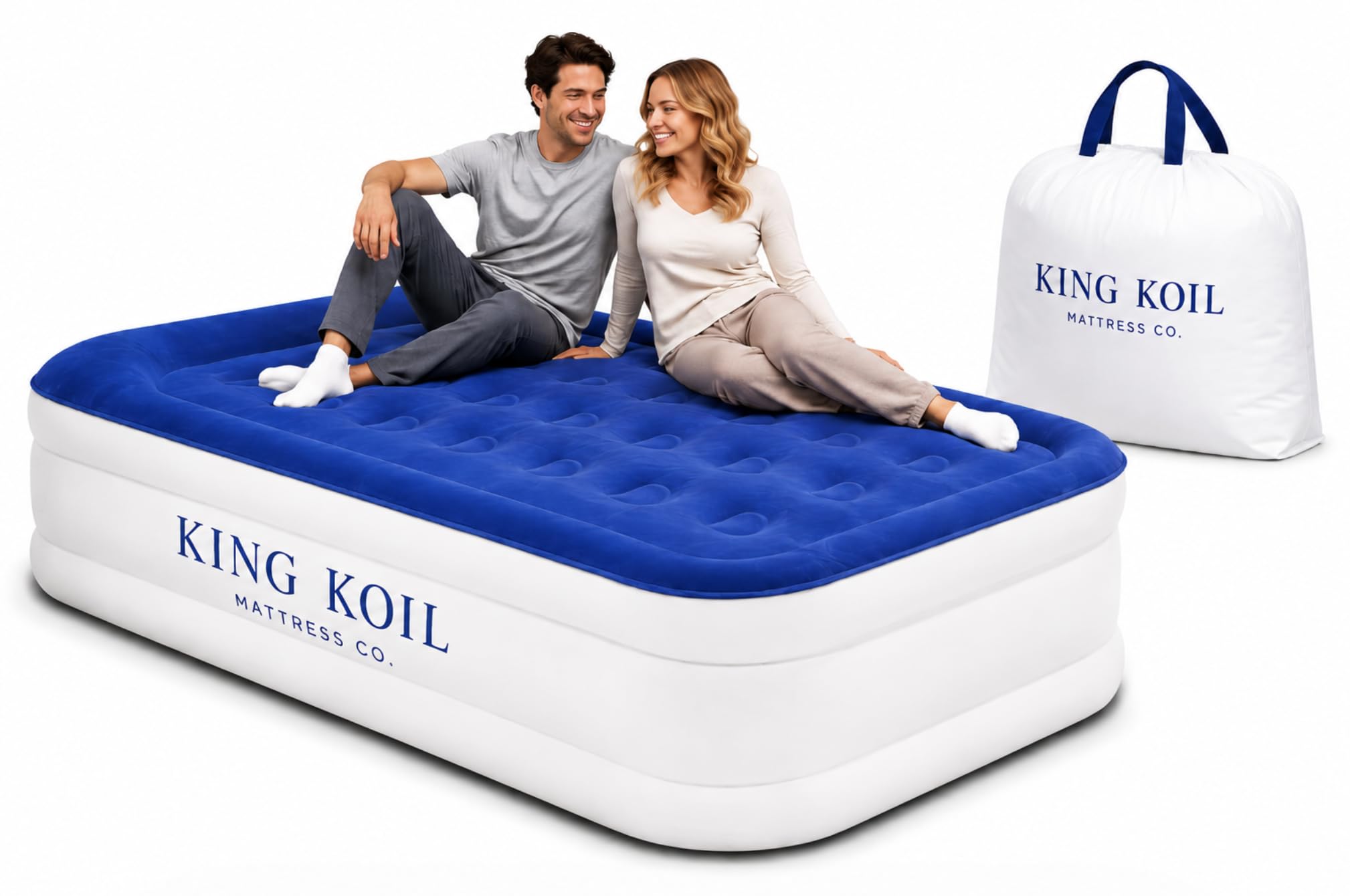 King Koil Luxus Luftmatratze - Blau