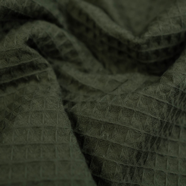 Waffelpiqué khaki