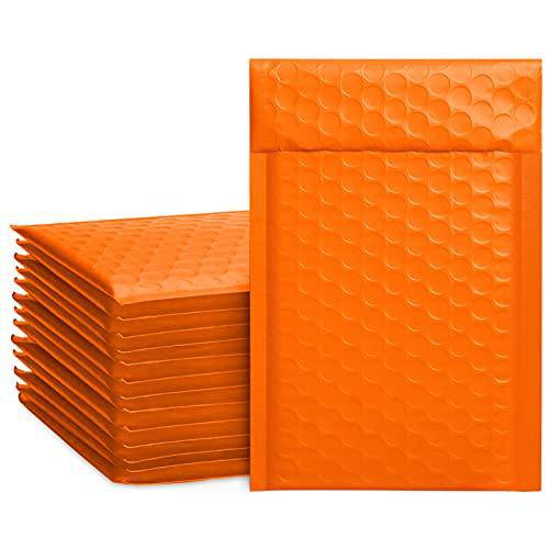 4x8 Bubble Mailer Padded Envelope #000 | Usable Size 4x7"| Orange