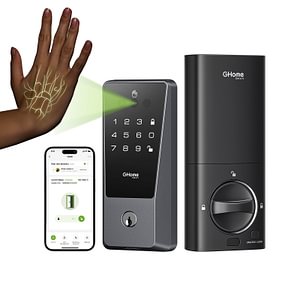 Ghome Palmvenenerkennung Wi-Fi Smart Deadbolt Schloss