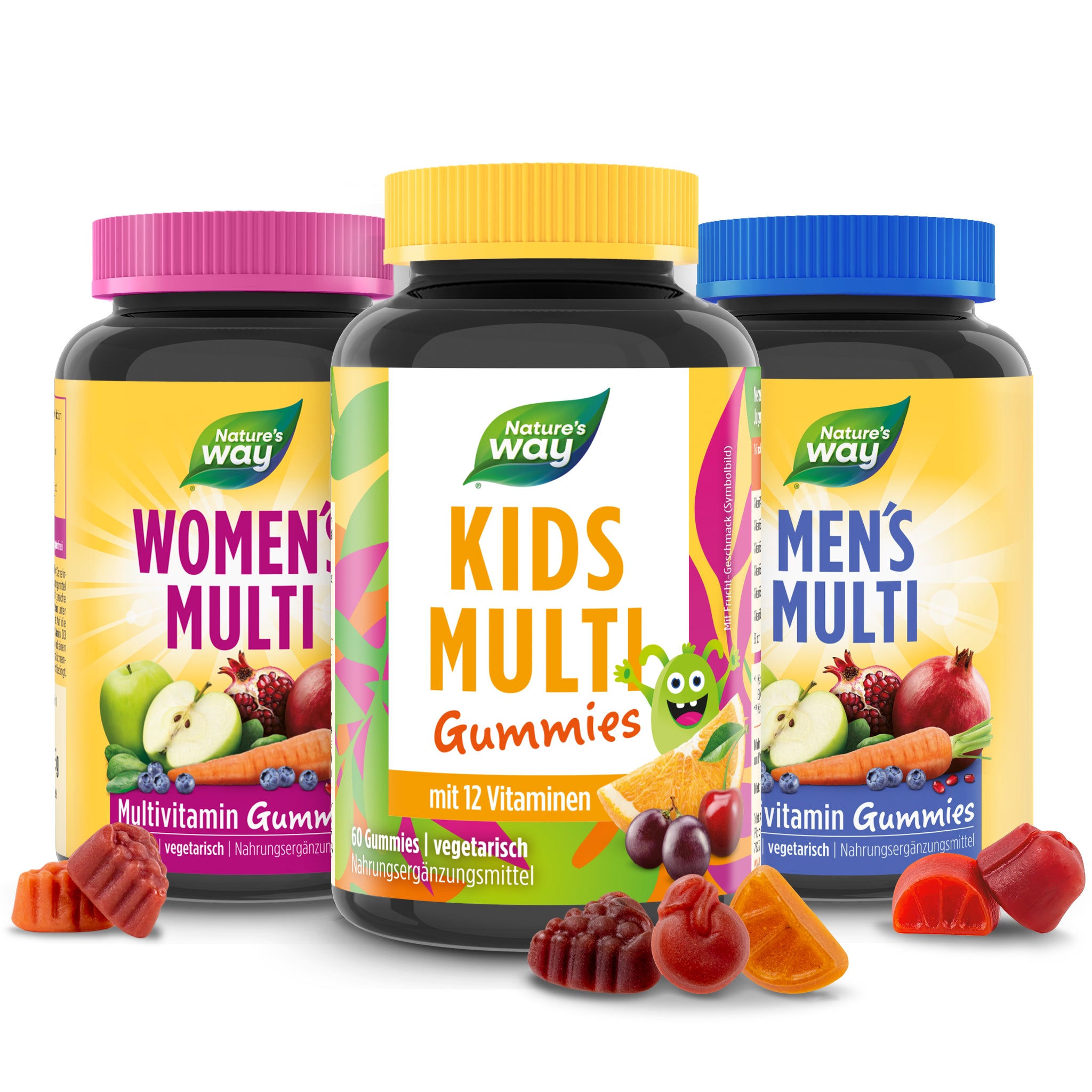 Familien Set I A-Z Multivitamin Gummibärchen für die ganze Familie I vegetarisch I 180 Stück
