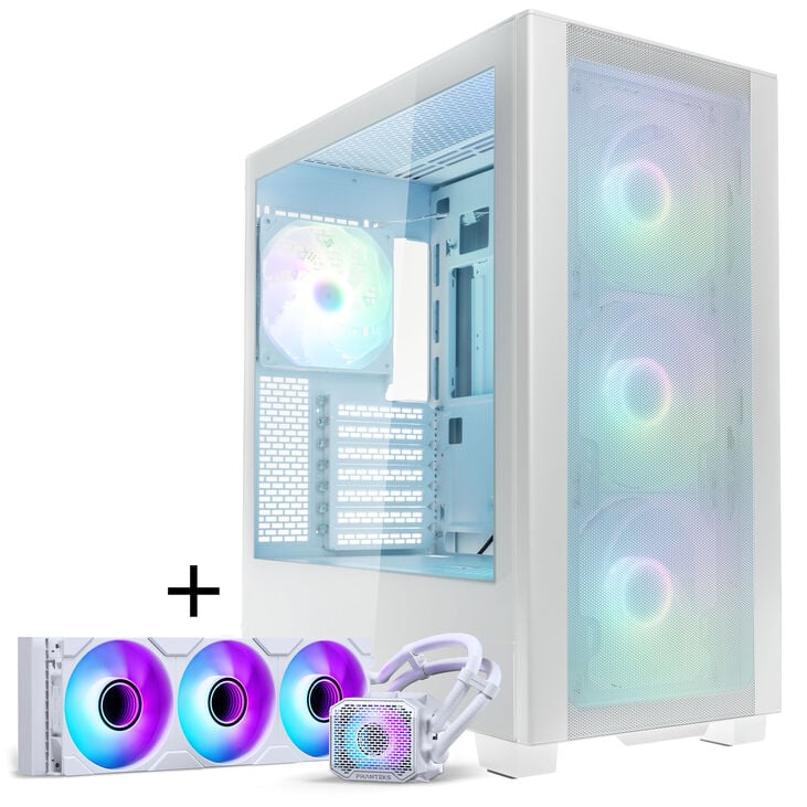 PHANTEKS XT Pro Ultra + Glacier One 360M25 Gen2 DRGB, 360mm, Bundle - Weiß
