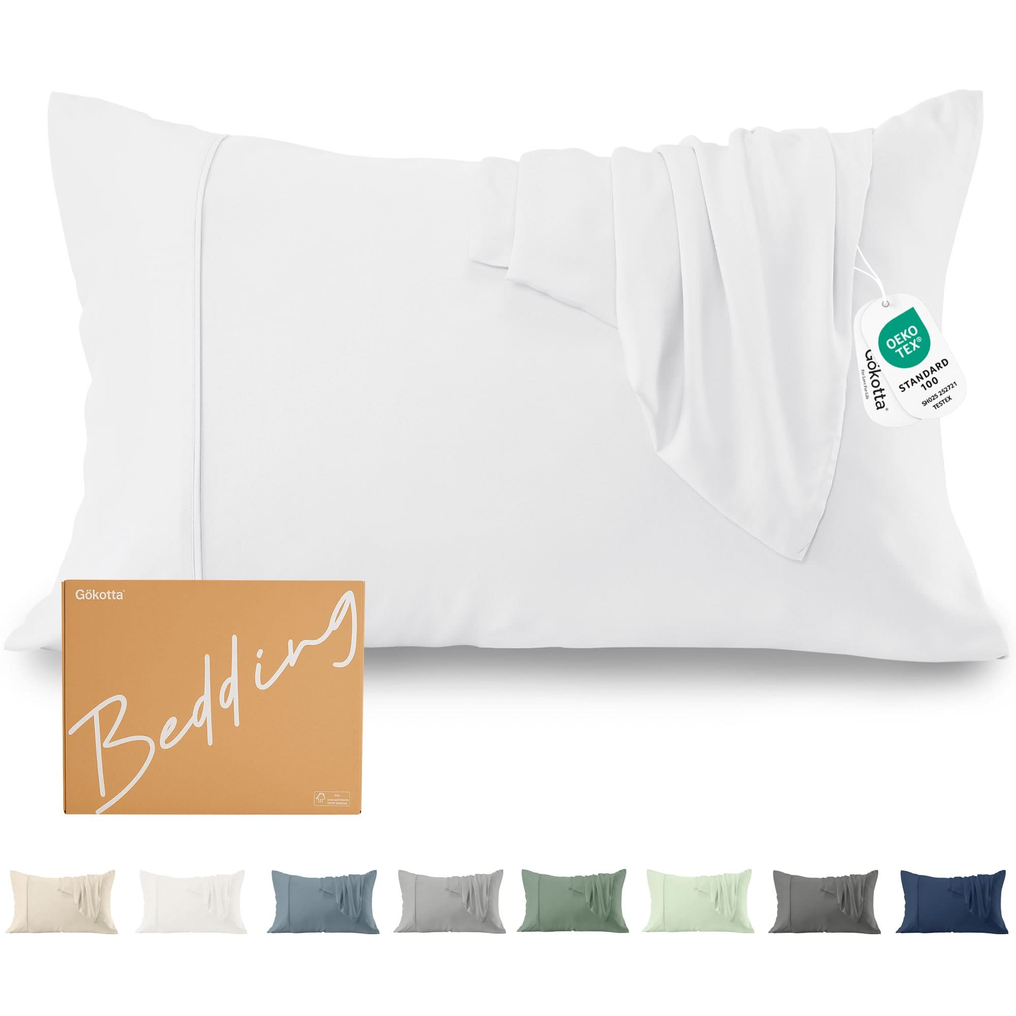 ClassicBreeze™ Bamboo Viskose Kissenbezugset, Hellweiß