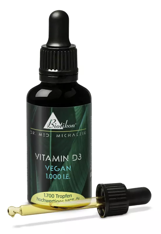 Vitamin D3 1.000 I.E. Tropfen vegan (50 ml)
