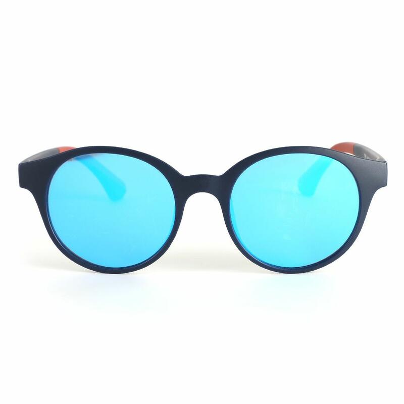 Leif Round Black Sunglasses