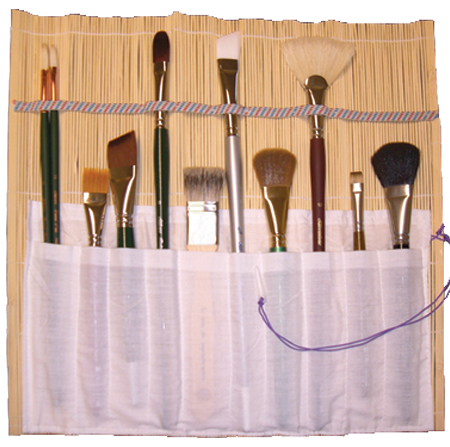 Bambus Pinselmatte in Naturfarbe | Bambusgriff