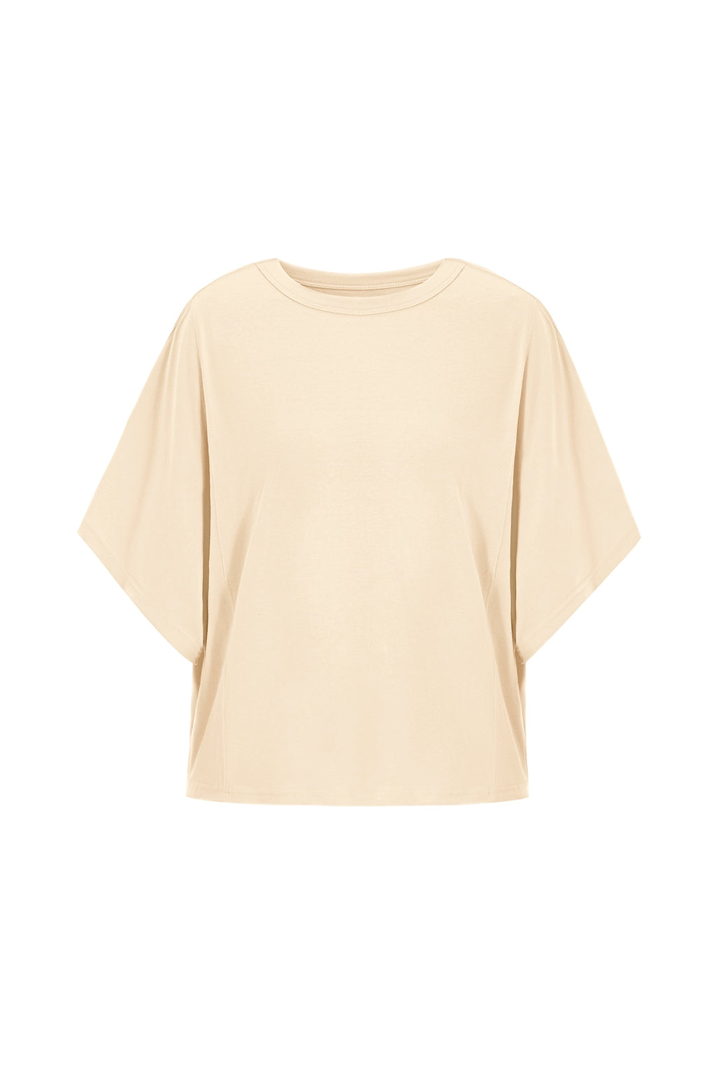 Damen Oversized T-Shirts in Beige