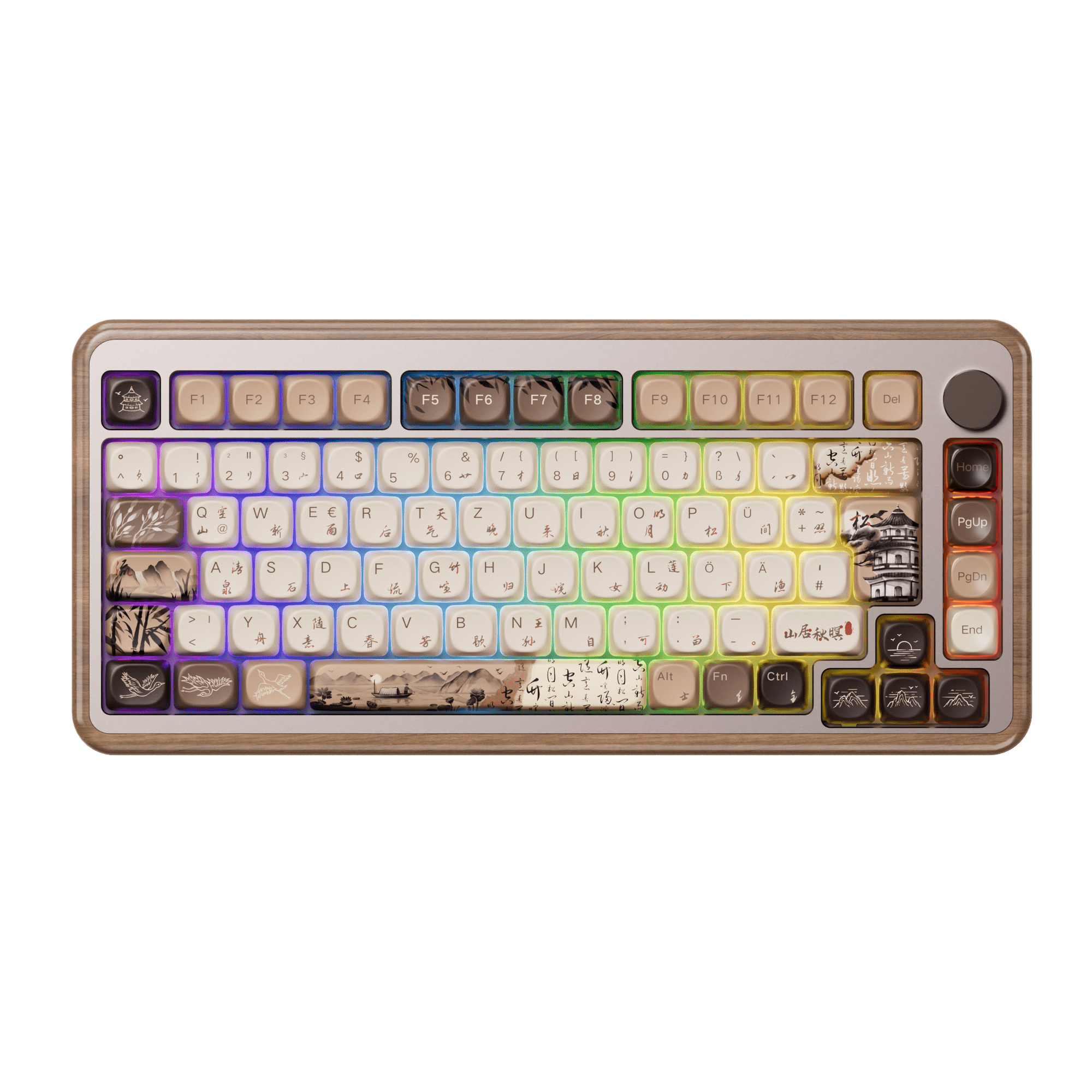MU02 Mountain Seclusion Holz Tastatur