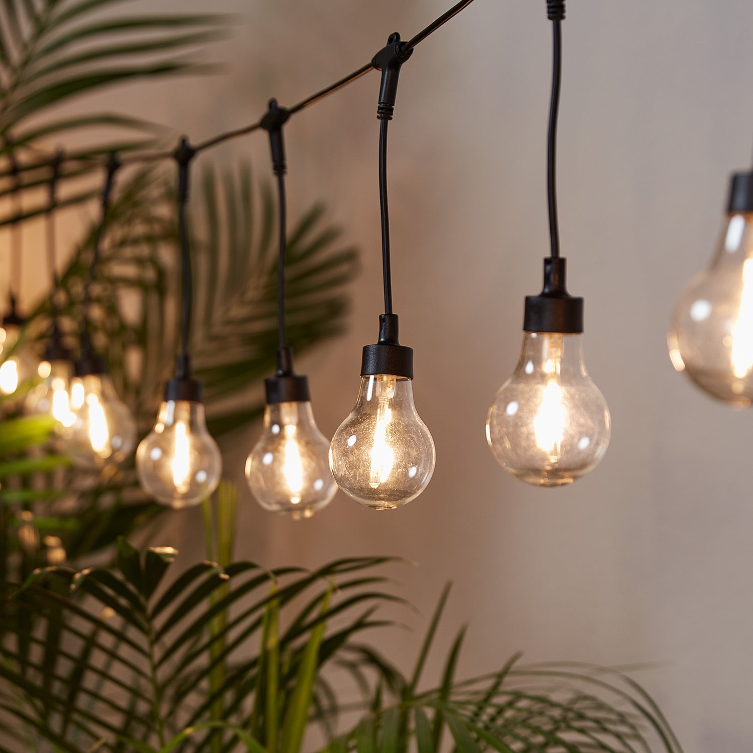 Premium 20 LED Solar Party Fairy Lights Retro