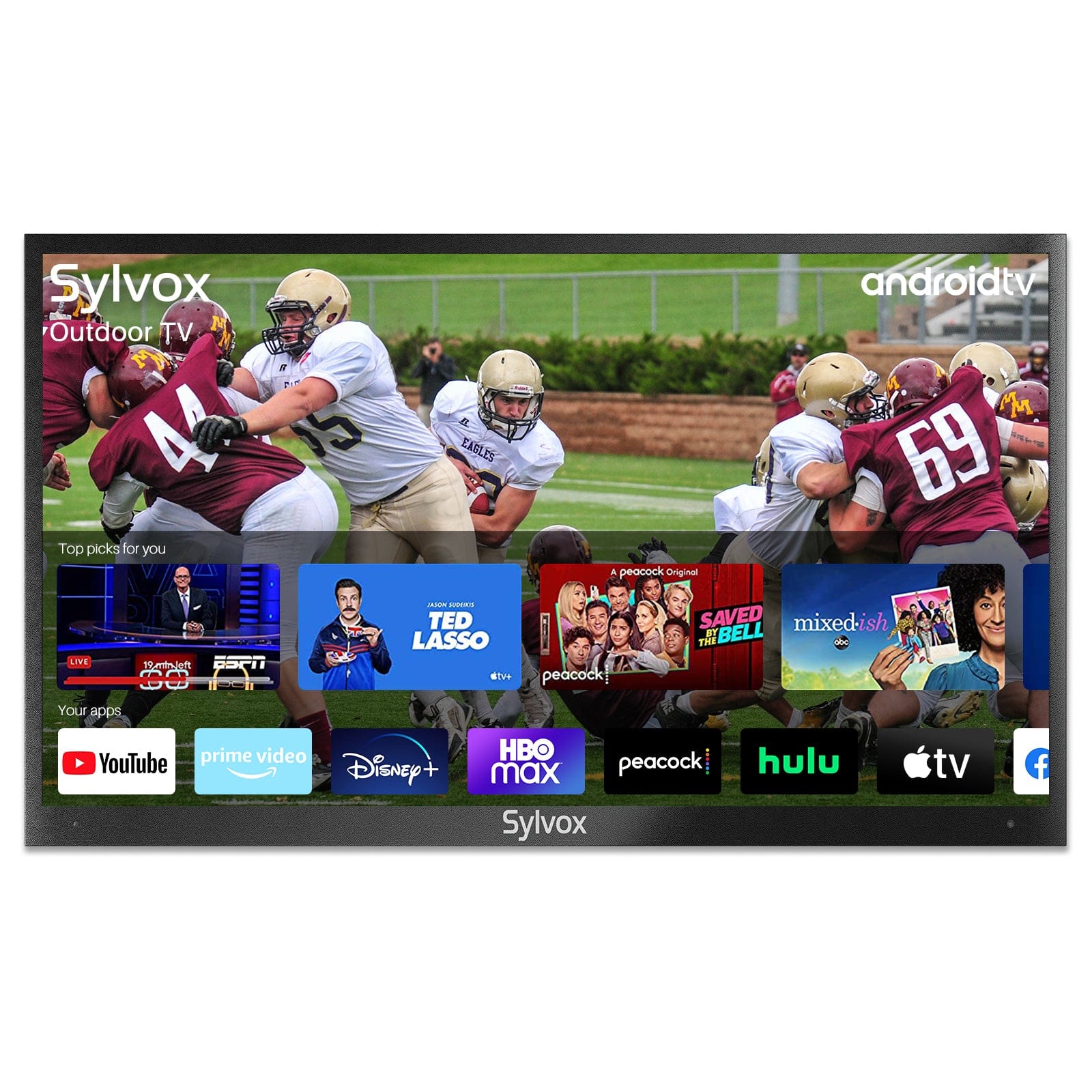 Sylvox 75" Smart Outdoor TV Waterproof (Partial Sun) - Deck Pro Series