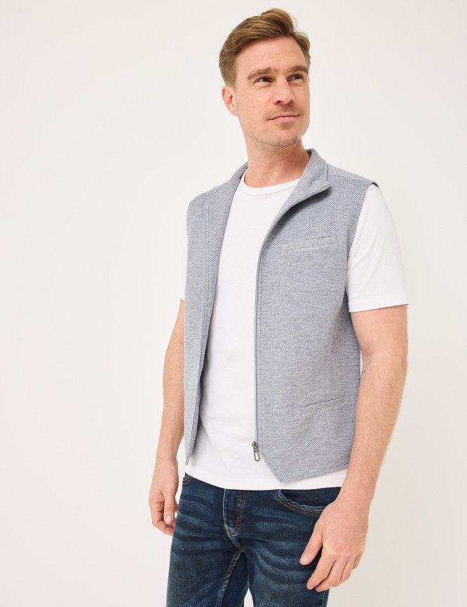 Light Casual Vest with Zip