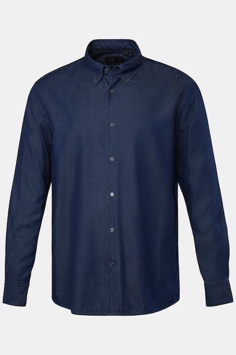 JP 1880 Denim Shirt, Long Sleeves, Button-Down Collar, Comfort Fit, up to 8 XL