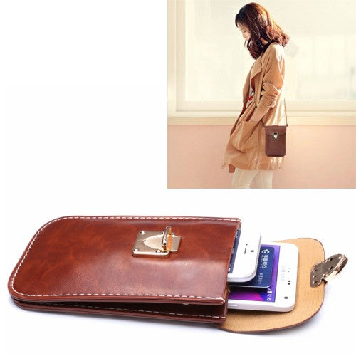 Universal Hanging Bag for Phone Brown