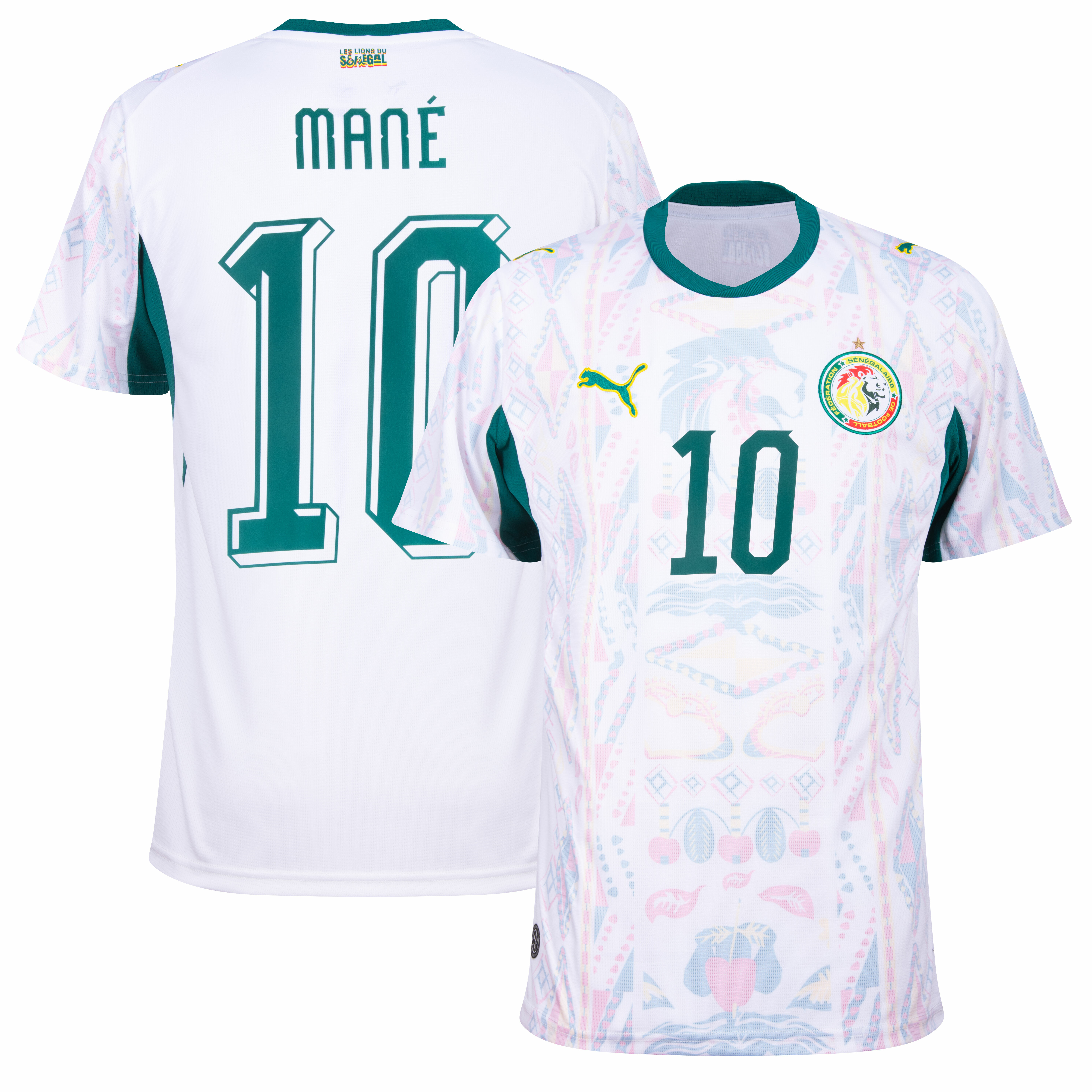 Puma Senegal Heimtrikot Mané 10 2026-2027 (Offizielle Beflockung)