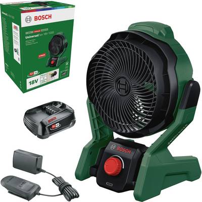 Bosch Home and Garden UniversalFan 18V-1000 Wireless Fan with Battery - Green, Black