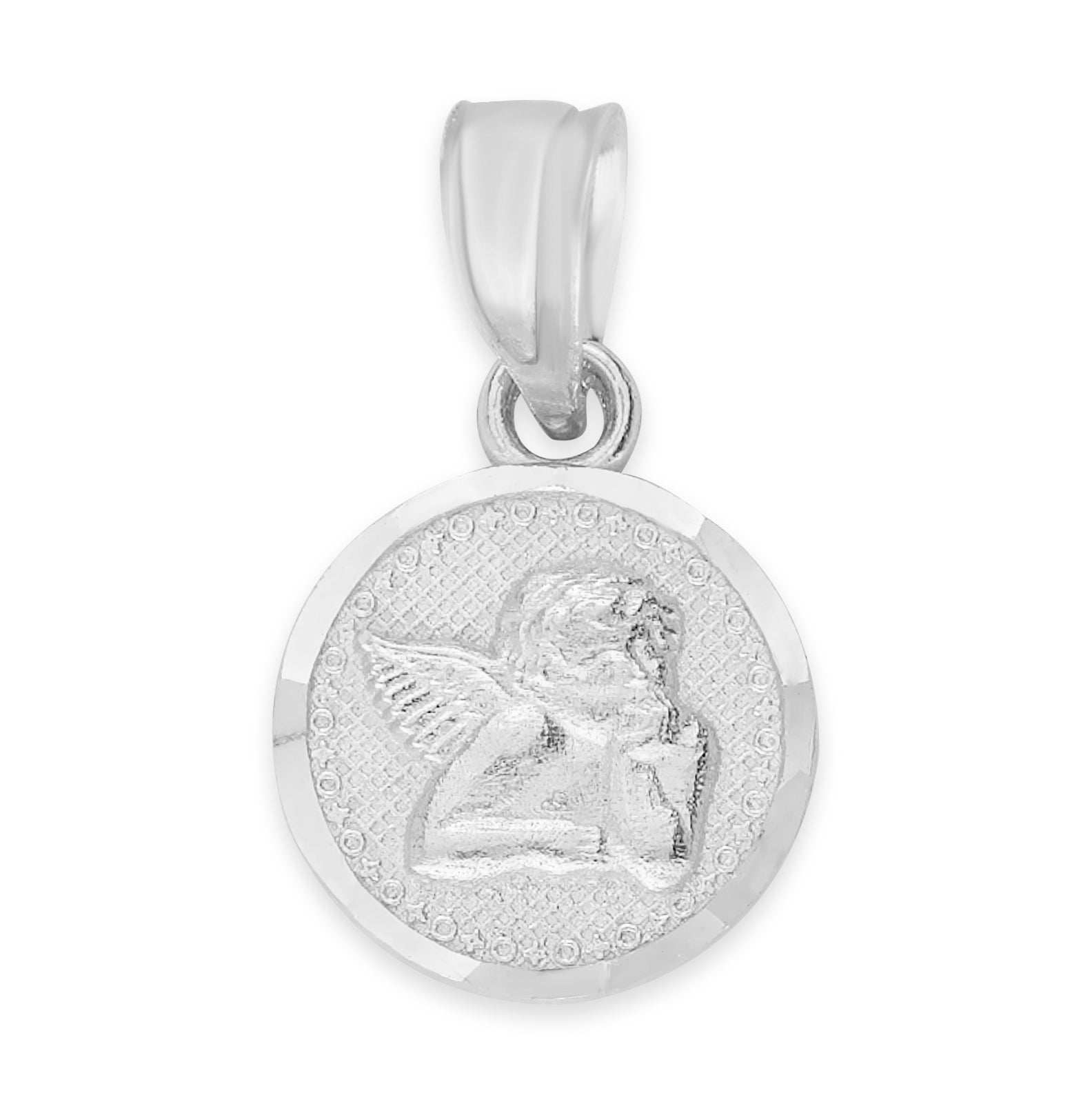 925 Sterling Silber Engel-Anhänger - Religiöse Schmuckgeschenke zum Schutz