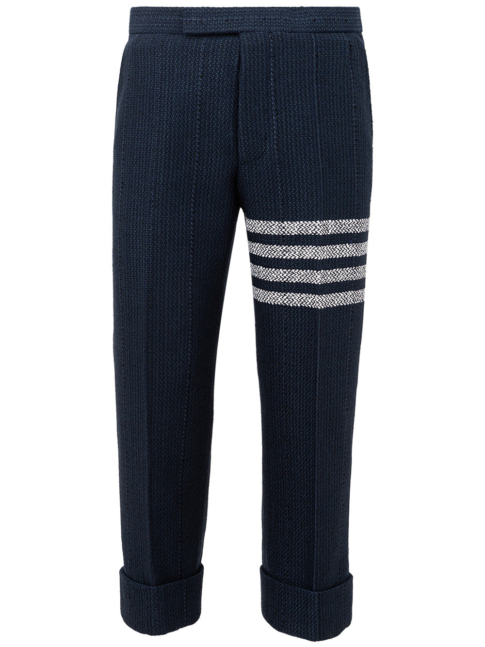 Thom Browne Blaue Tweed Hose