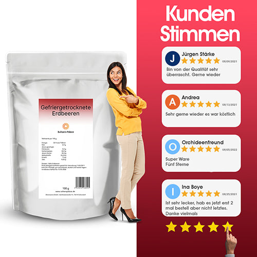 Gefriergetrocknete Erdbeeren