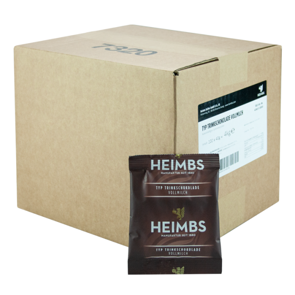 HEIMBS Trinkschokolade Vollmilch, 100x 40g