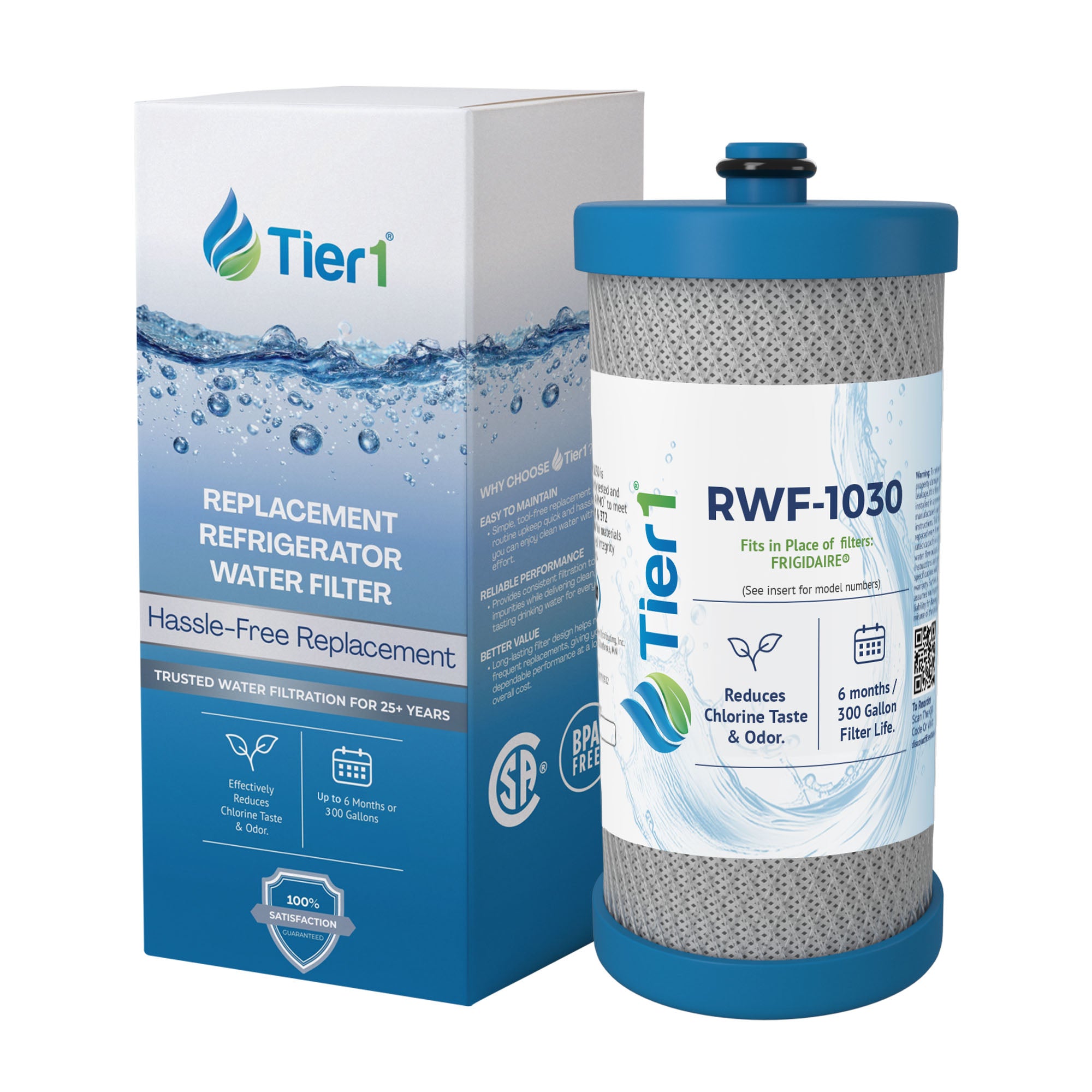 WFCB / WF1CB Frigidaire Vergleichs-Wasserfilterwechsel von Tier1