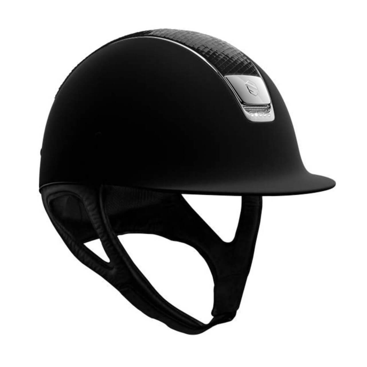 Samshield Shadowmatt Black Python Top Crystal Riding Helmet
