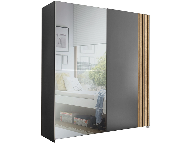 Sliding Door Wardrobe OLBIA Graphite