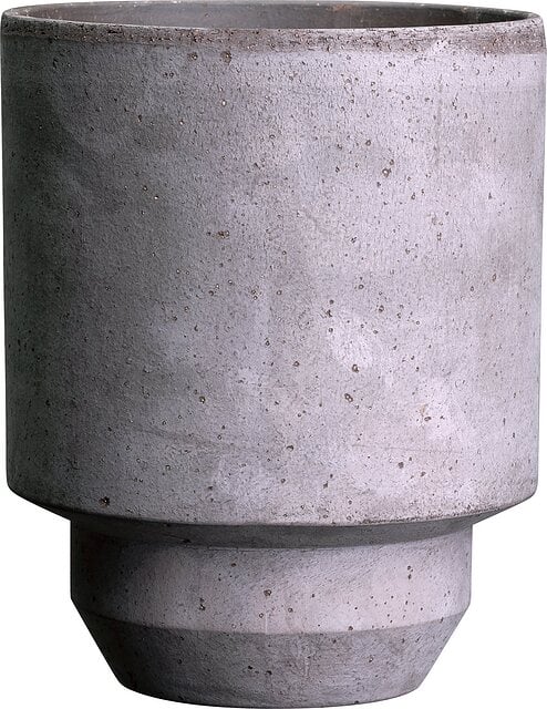 Hoff Blumentopf 8 cm grau - Bergs Potter