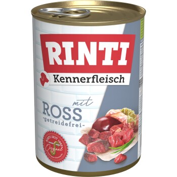 RINTI Kennerfleisch Adult Wet Dog Food, Ross 24x400 g