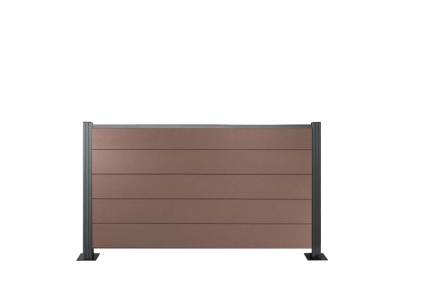 XXL Komplettset light WPC Zaun / Sichtschutz / Steckzaun