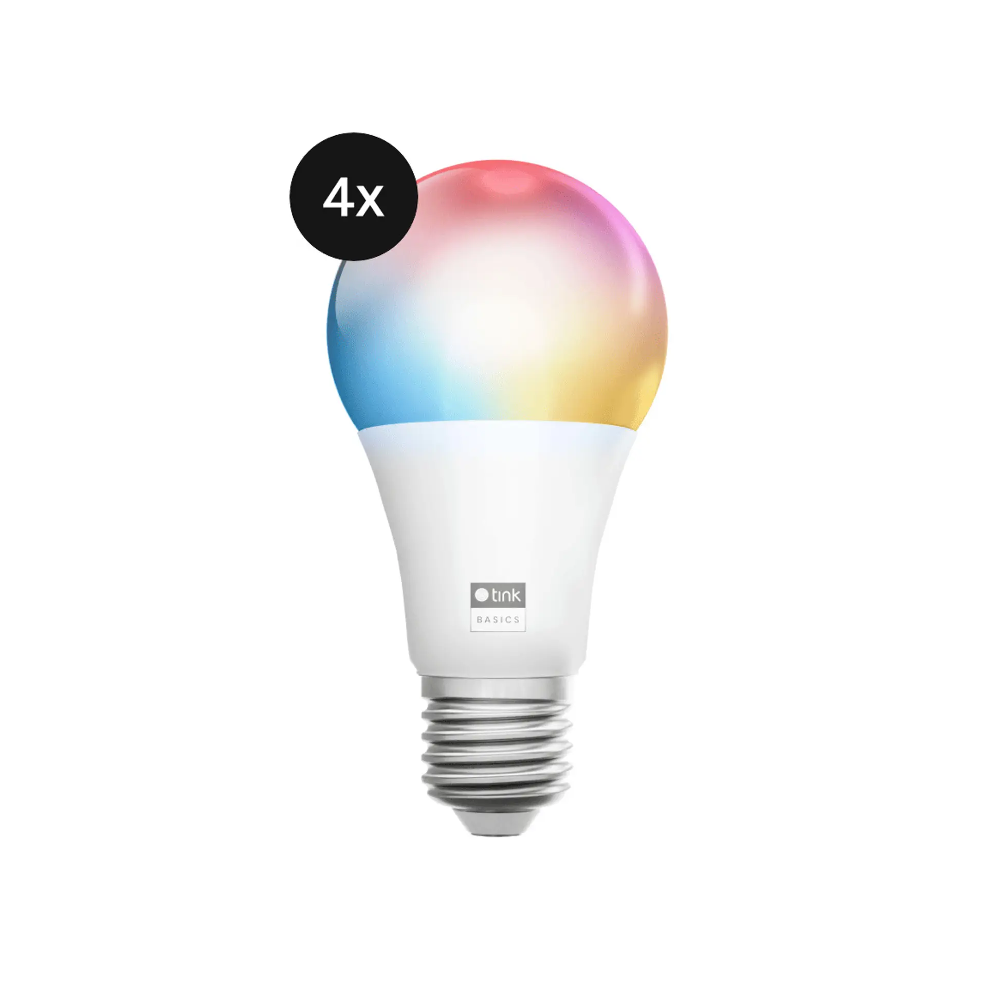 tink Basics White & Color E27 Bulb mit Matter - 4er-Set