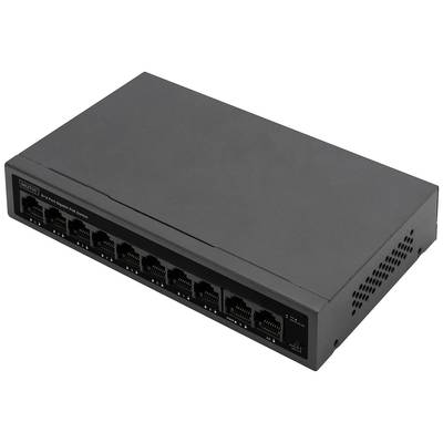 Digitus Netzwerkschalter DN-95357 8+2 Ports 10/100/1000 MBit/s mit PoE-Funktion