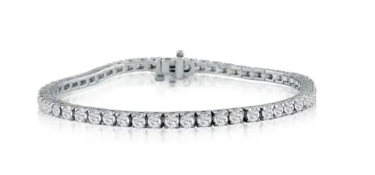 5 Karat Diamant Tennisarmband in 14 Karat Weißgold, 7 Zoll