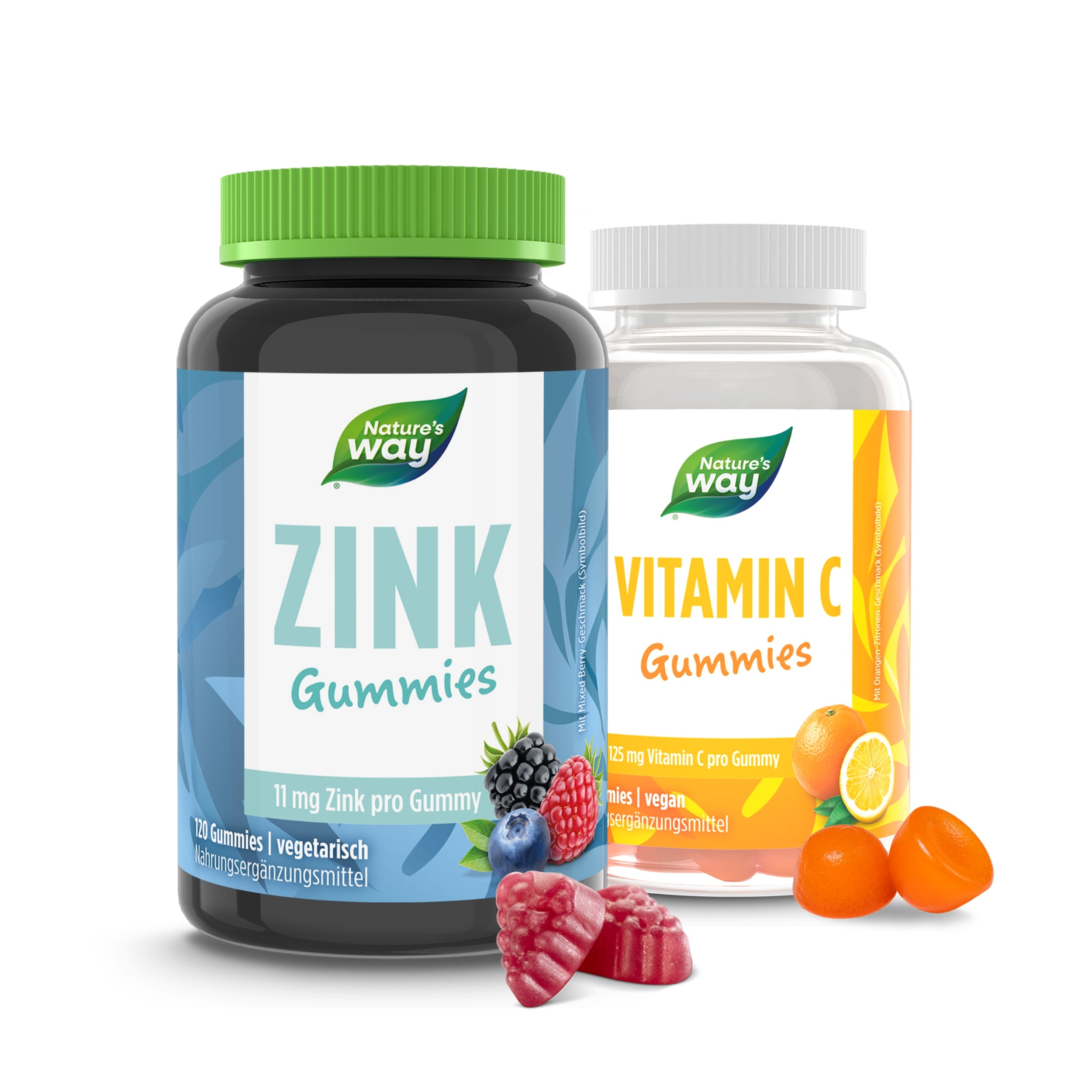 Vitamin C und Zink Set | hochdosiertes Vitamin C und Zink | vegetarisch | 180 Stk