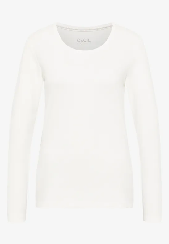CECIL Basic Langarmshirt - Style PIA