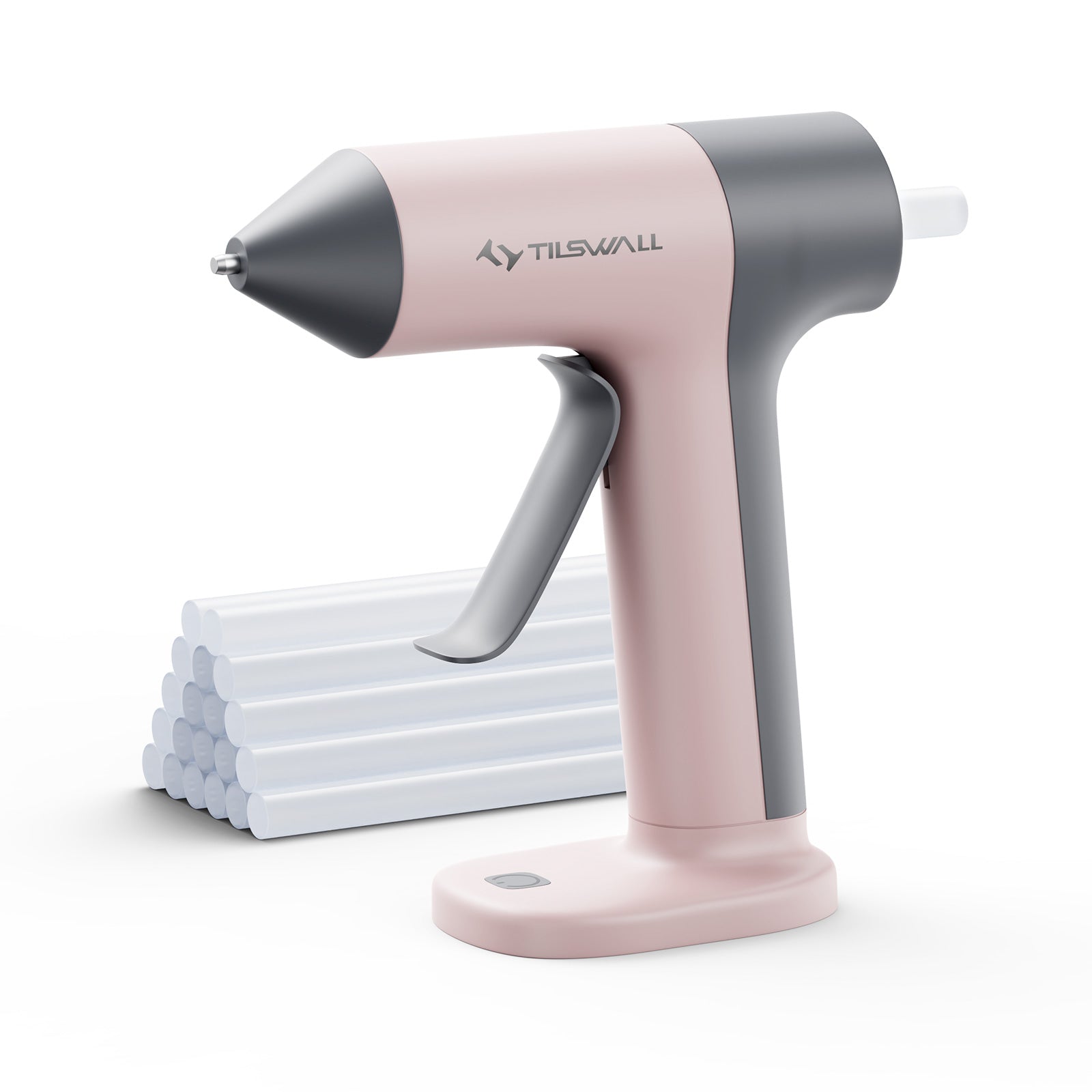 Tilswall Cordless Glue Gun, 4V Fast Preheating Hot Glue Gun