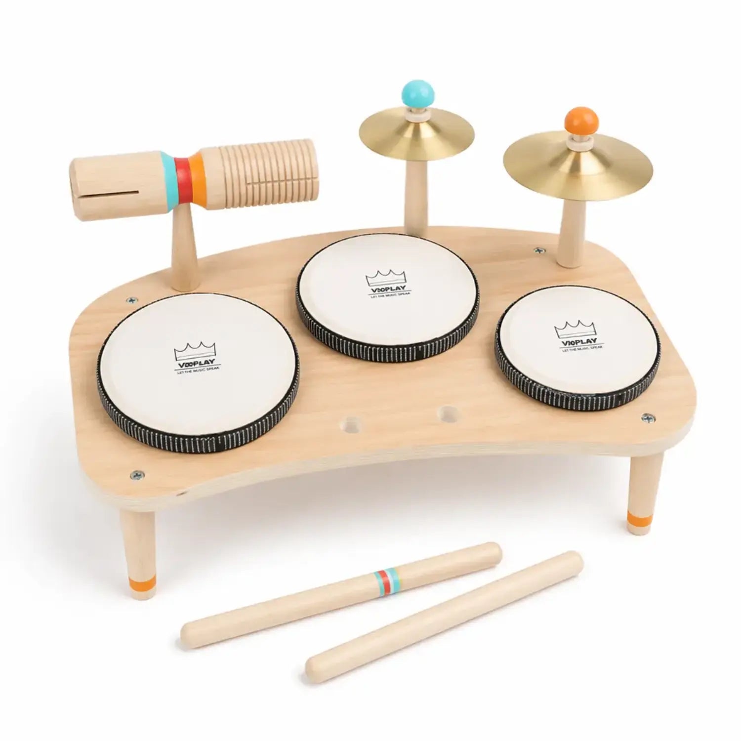 Little Beat Makers – Holz Musik Tisch & Trommel Set