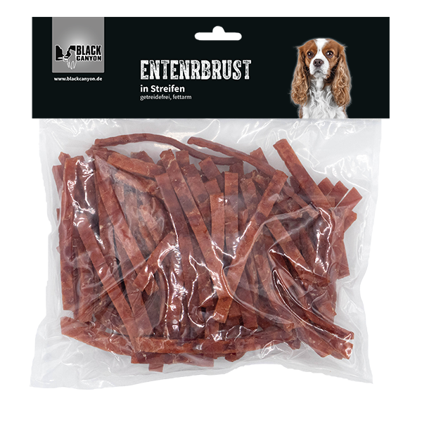 BLACK CANYON Entenbrust Streifen - Hochwertiger Hundesnack